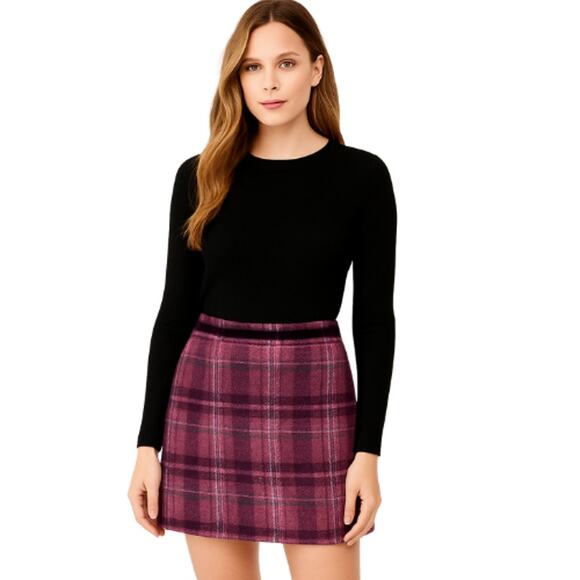 Banana Republic Plaid Mini Skirt – NWT Size 2 - Picture 1 of 4
